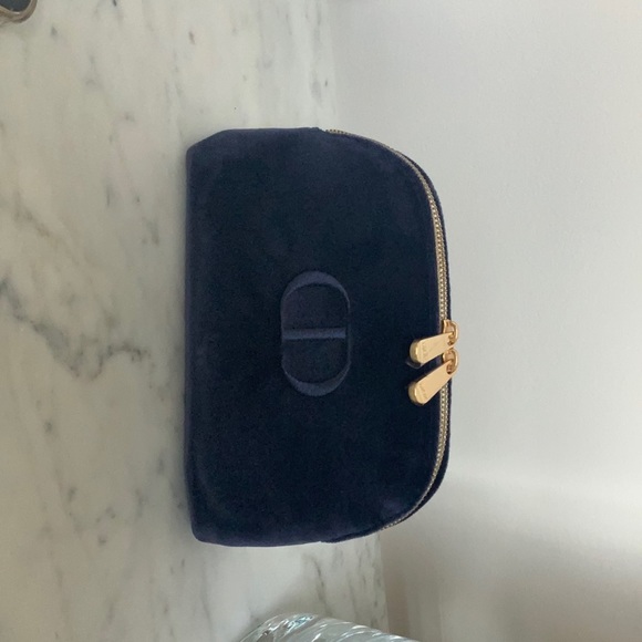 Dior CD Logo Pouch Makeup Cosmetic Bag - Picture 5 of 5